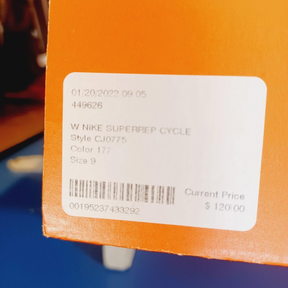 Sz 6.5,7,7.5 Women Nike SuperRep Cycle White Leopard Cycling Shoes CJ0775-177 - Picture 12 of 13